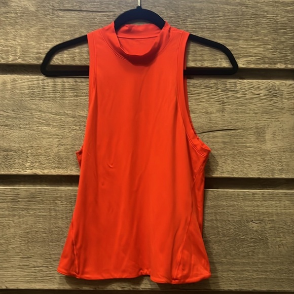 Lululemon Wundermost Ultrasoft Nulu Mockneck Tank Hot Heat Size Large - Picture 1 of 3